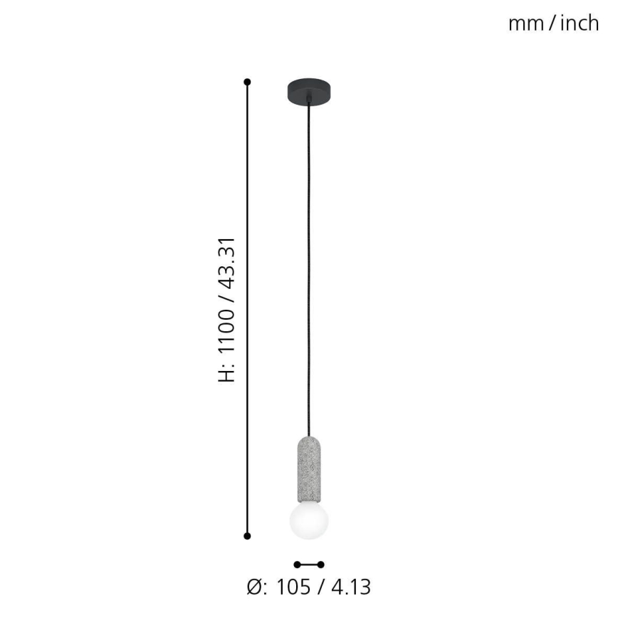Eglo - Candelabro num fio 1xE27/40W/230V