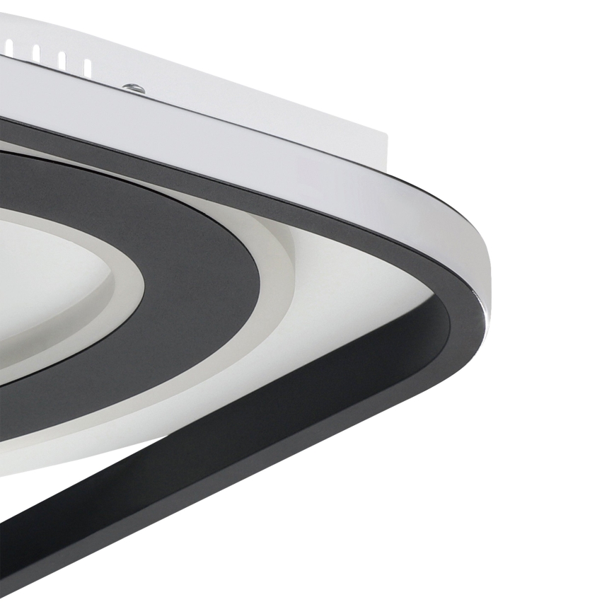 Eglo - Iluminação de teto LED com regulação LED/21,5W/230V + LED/10,5W + LED/3W 3000-6500K preto + comando