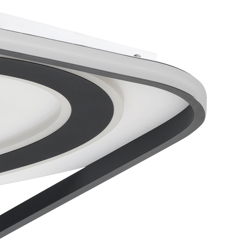 Eglo - Iluminação de teto LED com regulação LED/28W/230V+LED/13W+ LED/2,8W 3000-6500K preto + comando