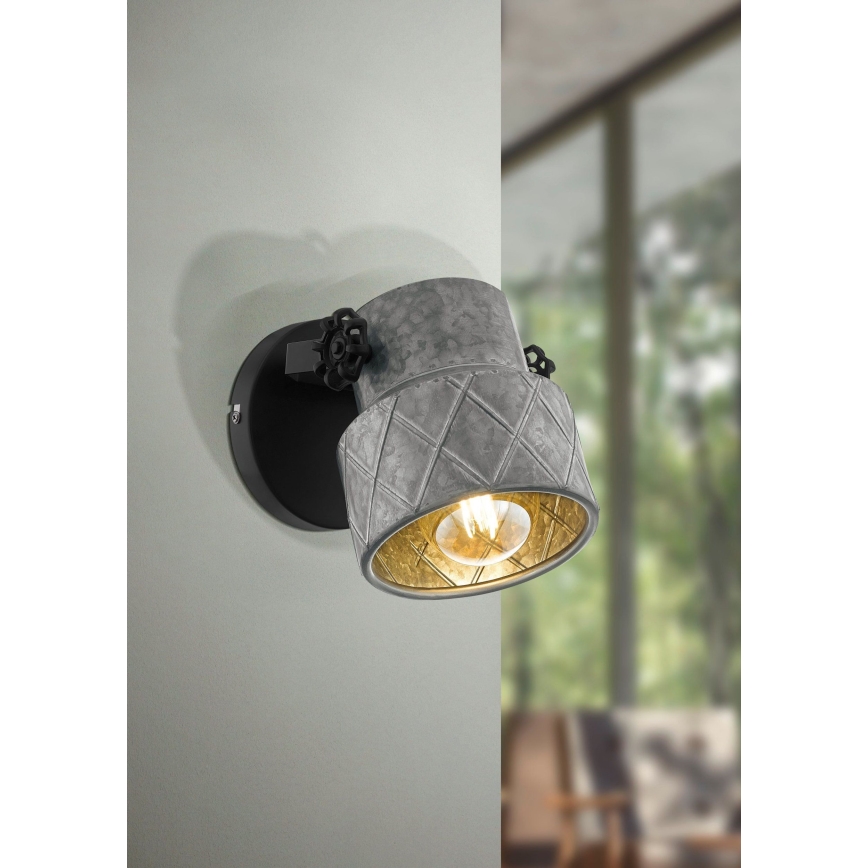 Eglo 39868 - Aplique de parede HILCOTT 1xE27/40W/230V
