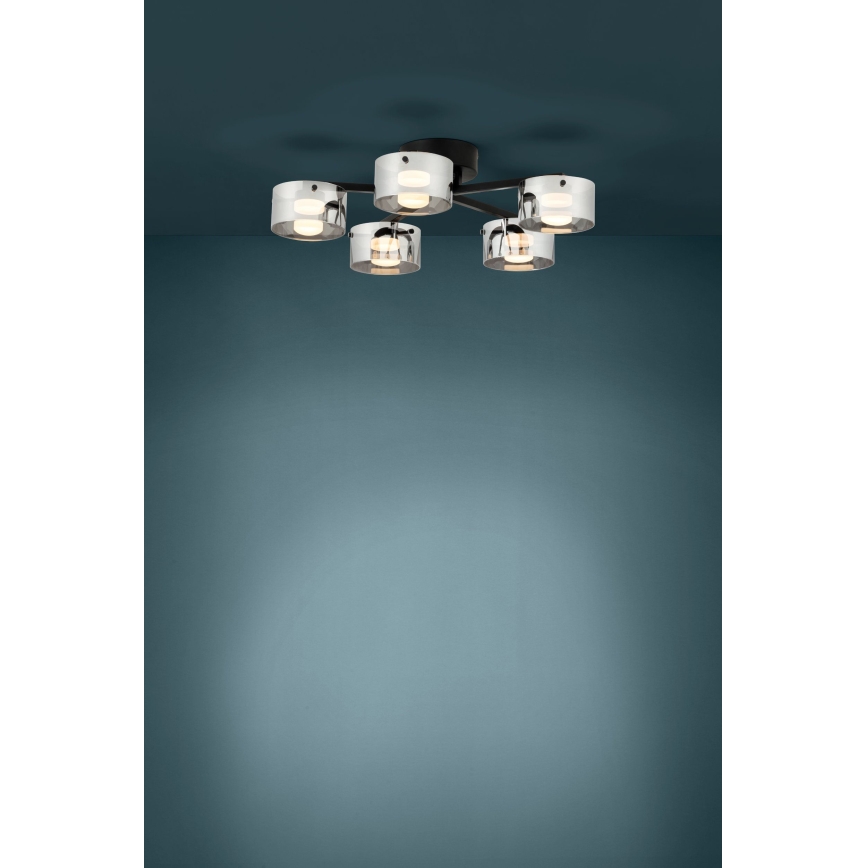 Eglo - Candelabro montado à superfície LED com regulação 5xLED/5,4W/230V