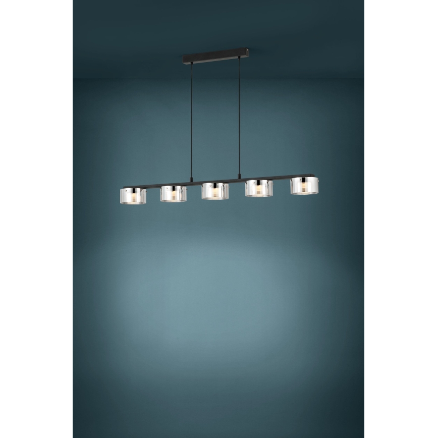Eglo - Candelabro suspenso LED com regulação 5xLED/5,4W/230V