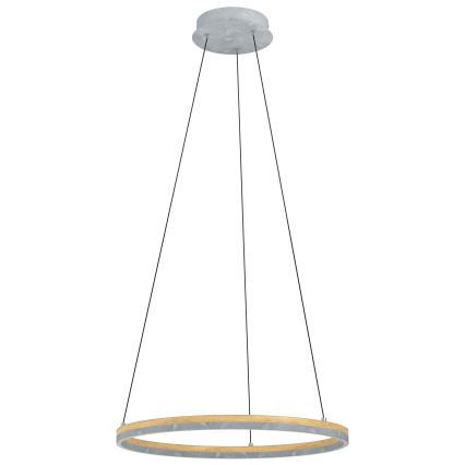 Eglo - Candeeiro suspenso LED com regulação LED/36W/230V 3000K cinzento/castanho
