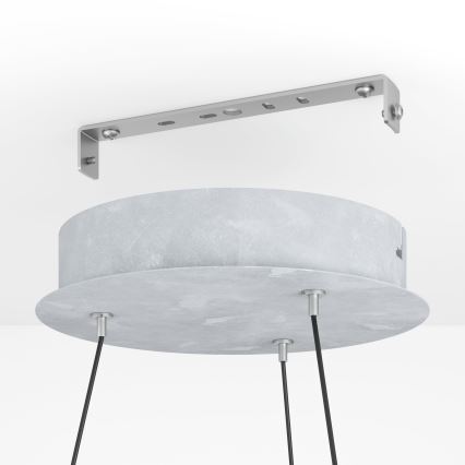 Eglo - Candeeiro suspenso LED com regulação LED/36W/230V 3000K cinzento/castanho