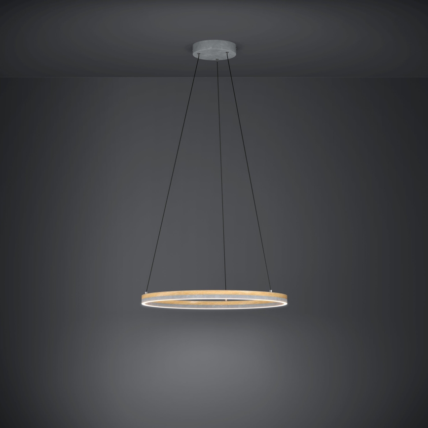 Eglo - Candeeiro suspenso LED com regulação LED/36W/230V 3000K cinzento/castanho