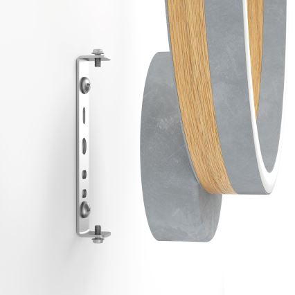 Eglo - Iluminação de parede LED LED/12W/230V 3000K cinzento/castanho