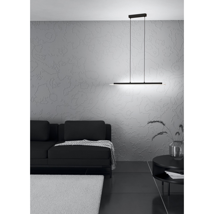 Eglo - Candeeiro suspenso LED com regulação LED/57,5W/230V 3000K preto + comando