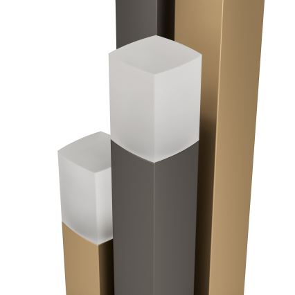 Eglo - Candeeiro de mesa LED com regulação 4xLED/3,7W/230V 3000K antracite/dourado