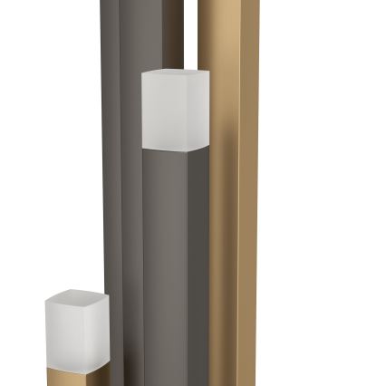 Eglo - Candeeiro de chão LED com regulação 5xLED/3,7W/230V 3000K antracite/dourado