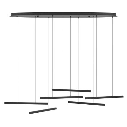 Eglo - Candeeiro suspenso LED com regulação 6xLED/8,4W/230V 3000K preto