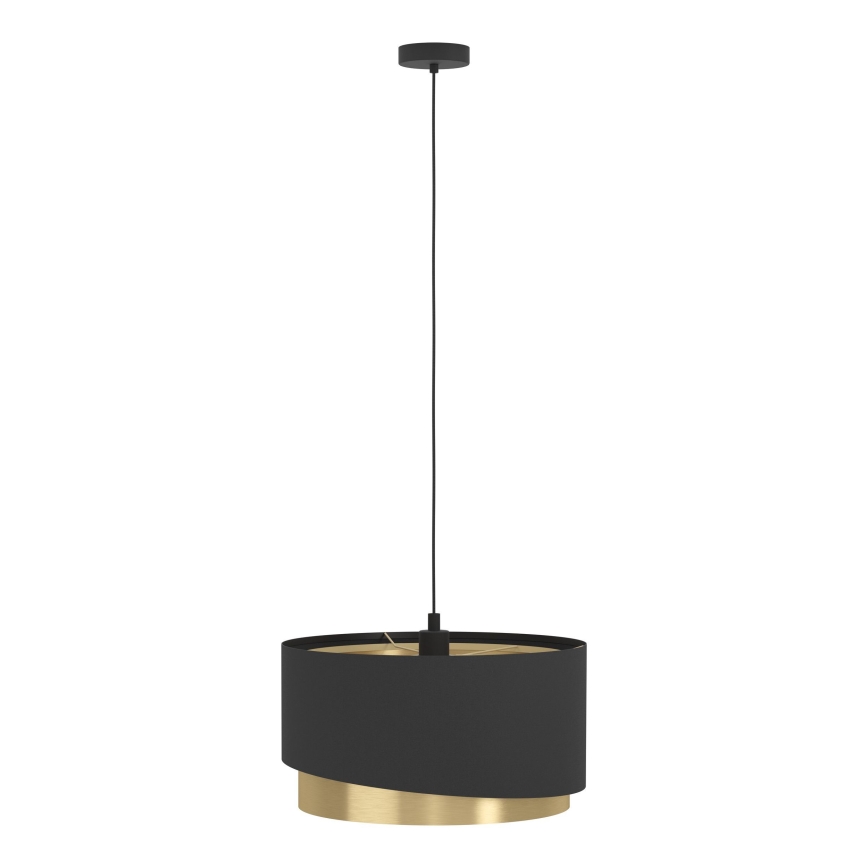 Eglo - Candeeiro suspenso 1xE27/40W/230V preto/dourado