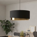 Eglo 39926 - Candeeiro suspenso MANDERLINE 1xE27/40W/230V preto/dourado