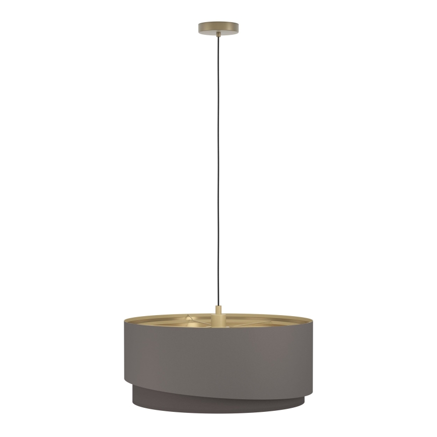 Eglo 39931 - Lustre suspenso com cabo MANDERLINE 1xE27/40W/230V castanho/dourado