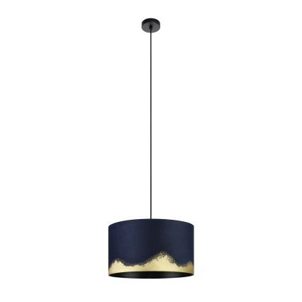 Eglo - Candeeiro suspenso 1xE27/40W/230V diâmetro 38 cm azul/dourado