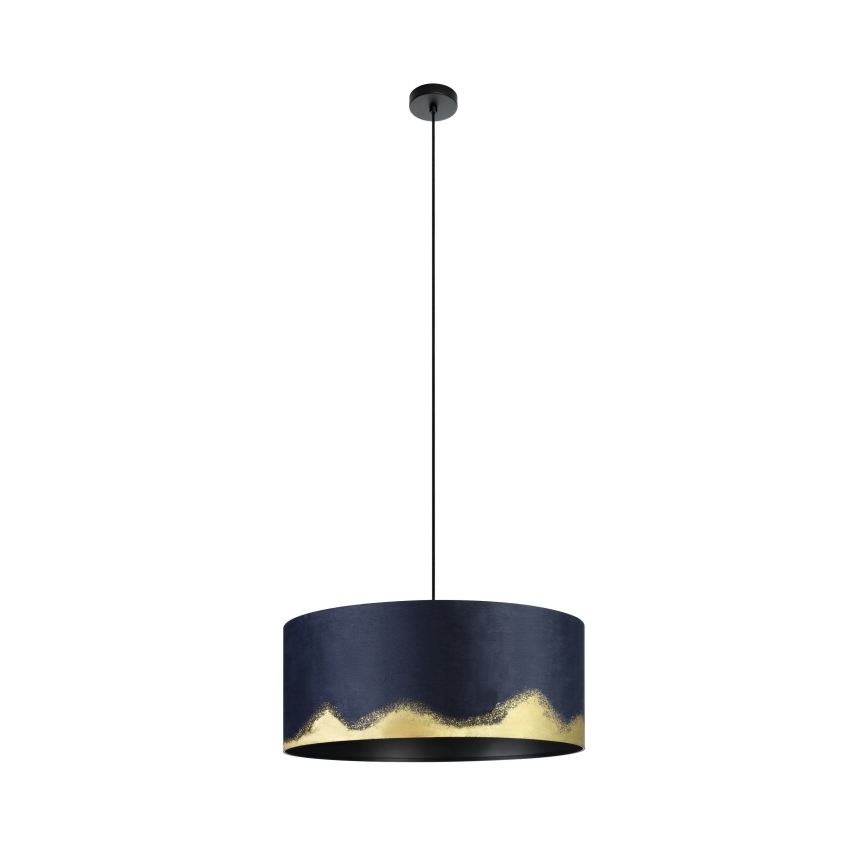 Eglo - Candeeiro suspenso 1xE27/40W/230V diâmetro 53 cm azul/dourado