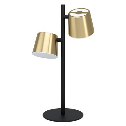 Eglo - Candeeiro de mesa LED 2xGU10/4,6W/230V 3000K dourado