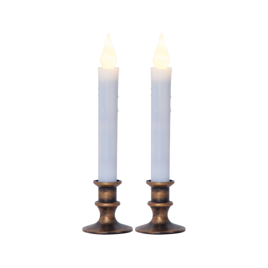 Eglo 410029 - Conjunto de 2 Velas LED, 1x pilha AA, branco quente