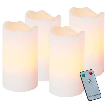 Eglo - Conjunto 4x enfeites LED de Natal 1xLED/0,18W/2xCR2032 + telecomando