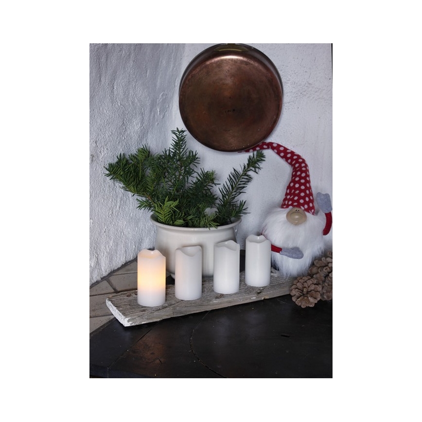 Eglo - Conjunto 4x enfeites LED de Natal 1xLED/0,18W/2xCR2032 + telecomando