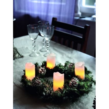 Eglo - Conjunto 4x enfeites LED de Natal 1xLED/0,18W/2xCR2032 + telecomando