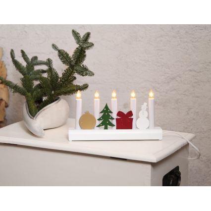 Eglo - Castiçal de Natal 5xE10/3W/230V