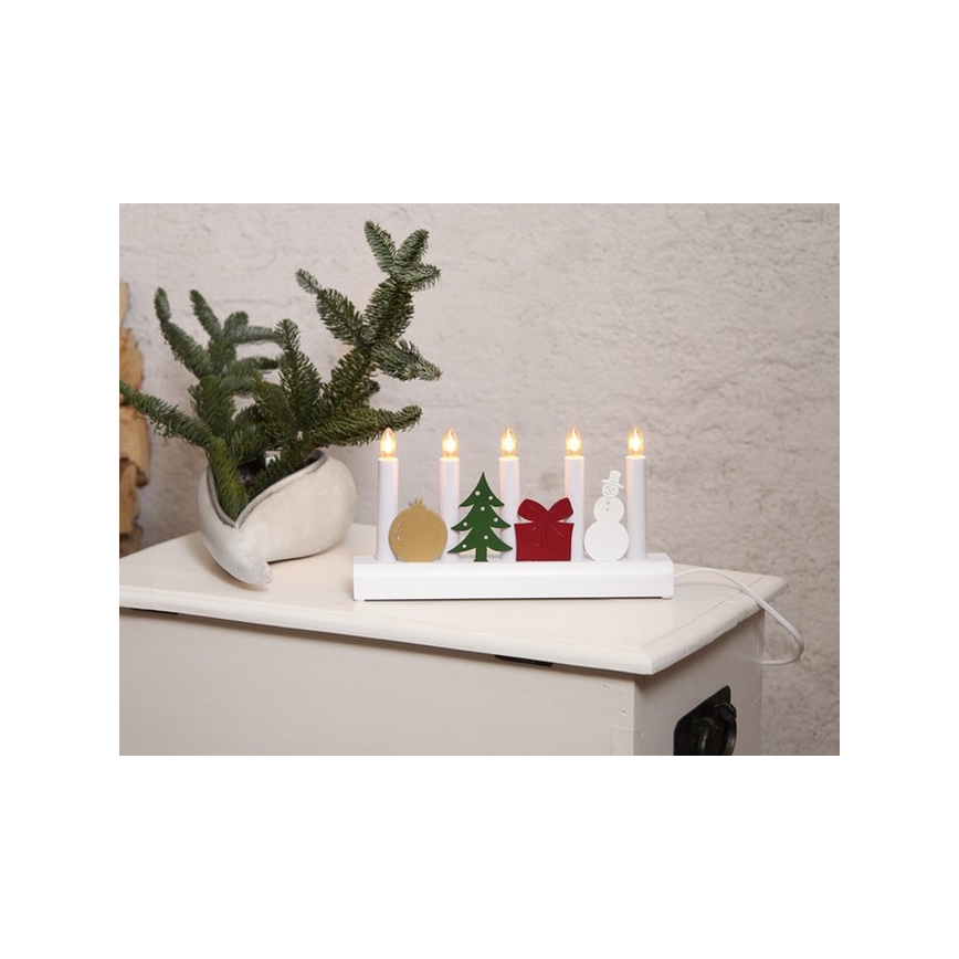Eglo - Castiçal de Natal 5xE10/3W/230V
