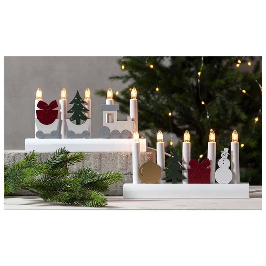 Eglo - Castiçal de Natal 5xE10/3W/230V