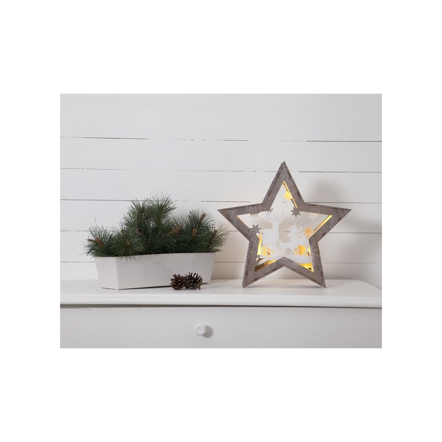 Eglo - Decoração de natal LED 10xLED/0,03W/2xAA