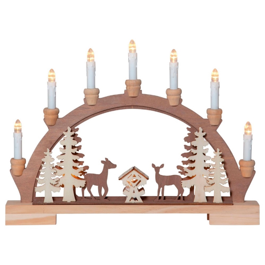 Eglo - Castiçal de Natal LED 10xLED/0,03W/2xAA