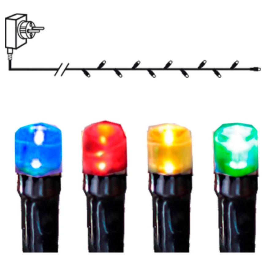 Eglo - Guirlanda LED para exterior, 80 LEDs, 8 m, IP44, multicolorido
