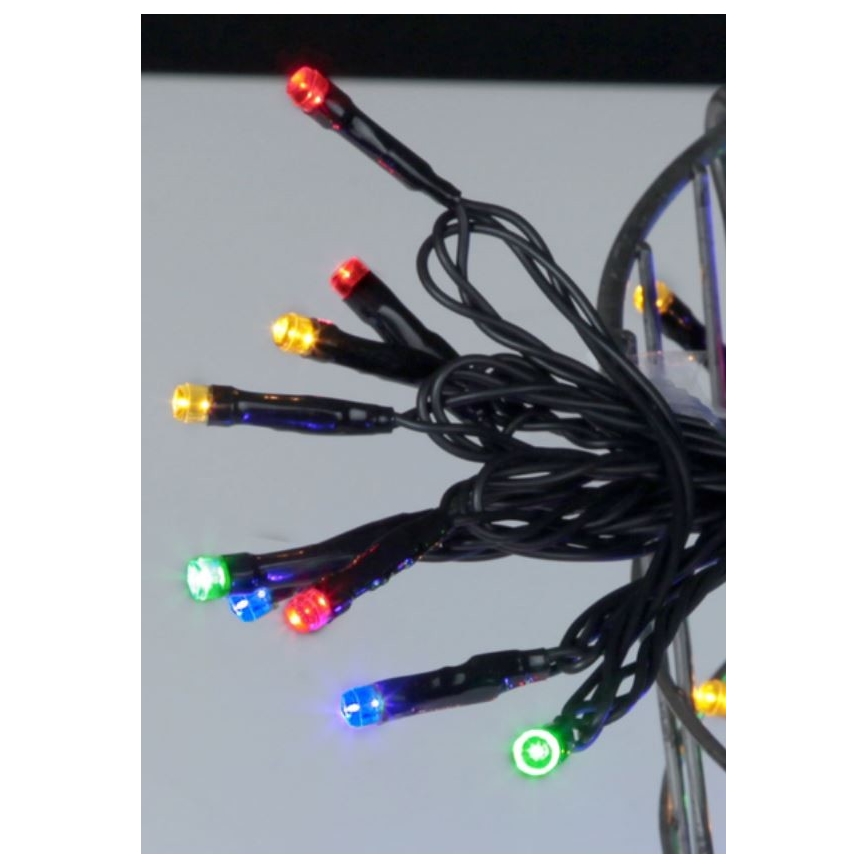 Eglo - Cadeia de luzes de Natal LED para exterior, 80 LEDs, 8 m, IP44, multicolorido