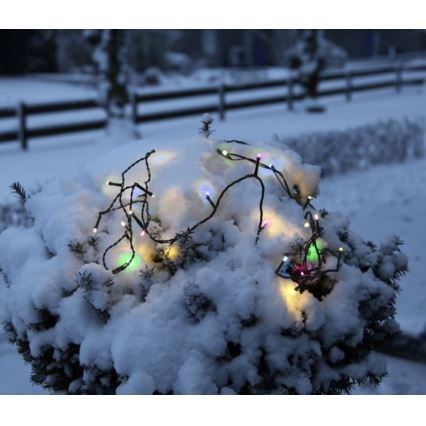 Eglo - Cadeia de luzes de Natal LED para exterior, 80 LEDs, 8 m, IP44, multicolorido