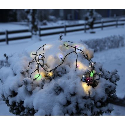 Eglo - Cordão de luzes LED para exterior, 160 LEDs, 26 m, IP44, multicolorido