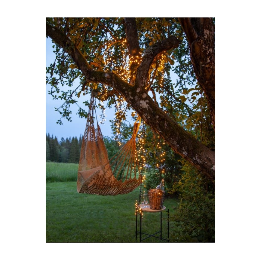 Eglo - Corrente exterior de Natal LED 800xLED 21m IP44 branco quente