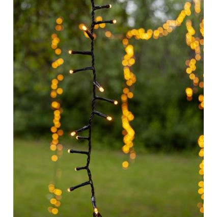 Eglo - Guirlanda LED para exterior, 800 LEDs, 21 m, IP44, branco quente