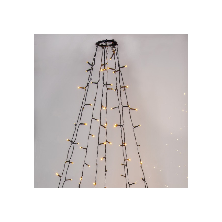Eglo - Corrente exterior de Natal LED 360xLED 2m IP44 branco quente