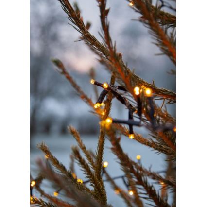 Eglo - Cordão de luzes de Natal LED para exterior, 1200 LEDs, 29 m, IP44, branco quente