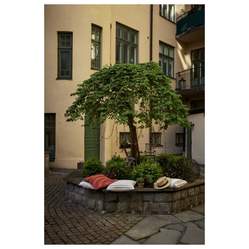 Eglo - Cordão de luzes de Natal LED para exterior, 1200 LEDs, 29 m, IP44, branco quente