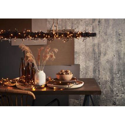 Eglo - Cordão de luzes de Natal LED para exterior 80xLED 10,5m IP44 branco quente