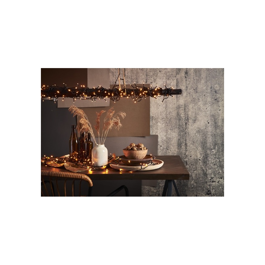 Eglo - LED Cordão de luzes de Natal para exterior 80 LEDs 10,5 m IP44 branco quente