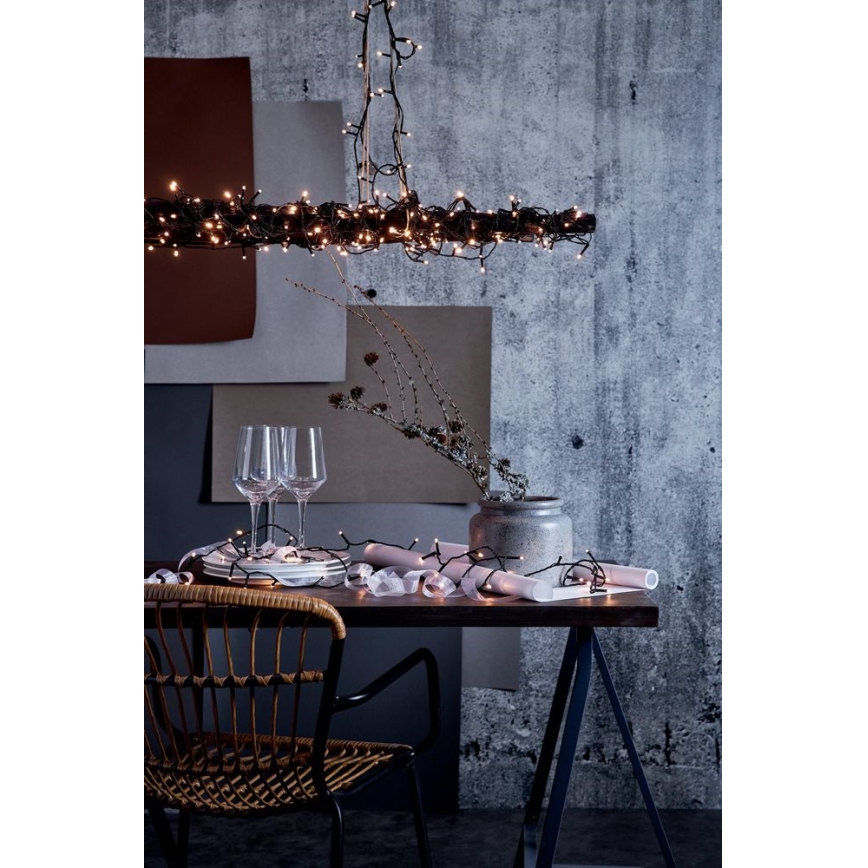 Eglo - Corrente exterior de Natal LED 540xLED 11,9m IP44 branco quente