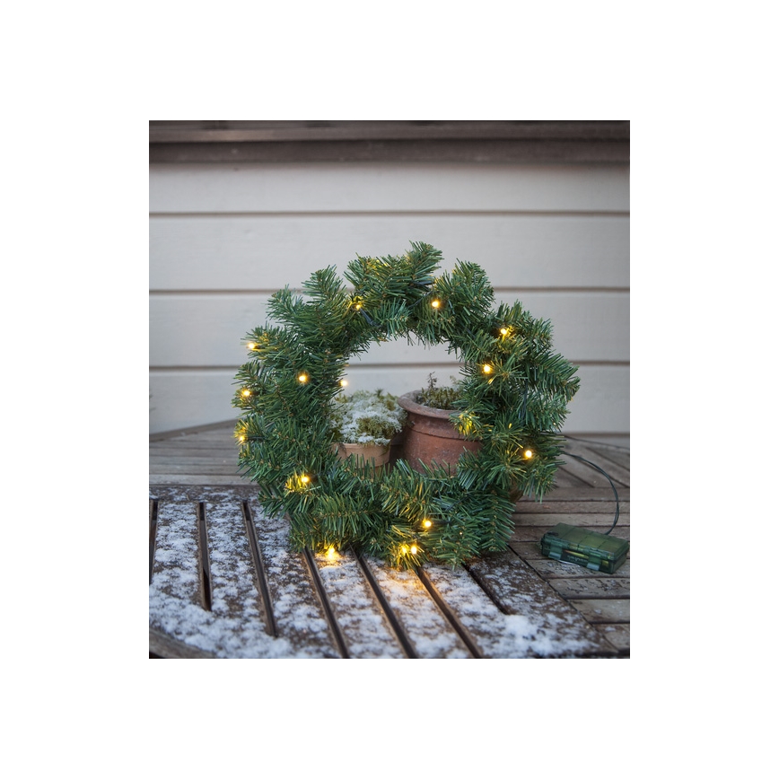 Eglo - Grinalda de Natal exterior LED com sensor 20xLED/0,064W/3xAA IP44