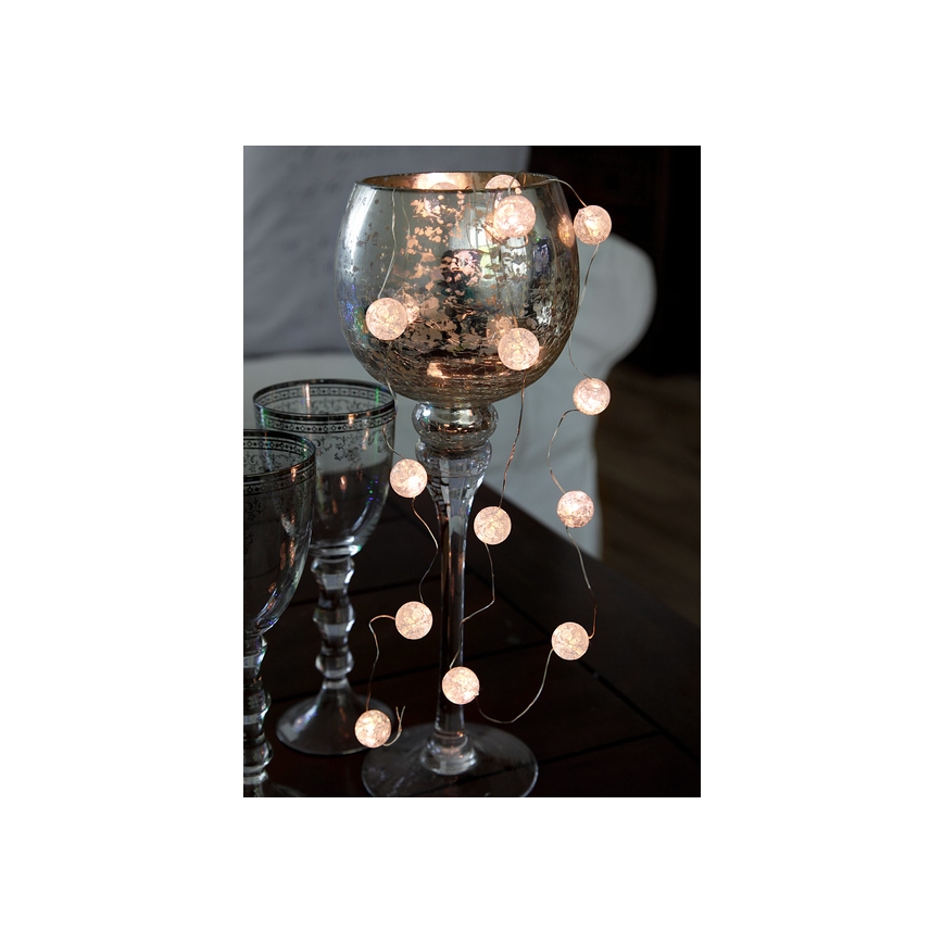 Eglo - Cordão de luzes LED 15xLED/3xAA 1,4m