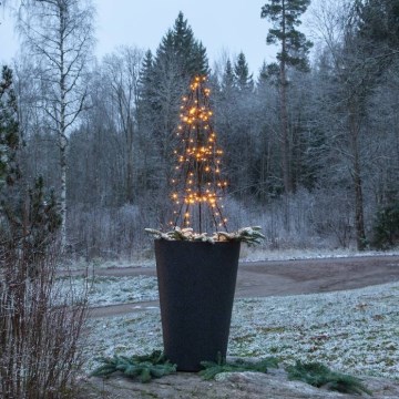 Eglo 411162 - Decoração exterior de Natal LED 140xLED/0,066W/31/230V 90 cm IP44 branco quente