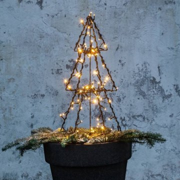 Eglo 411163 - Decoração exterior de Natal LED FOLDY 90xLED/0,006W/31V 50 cm IP44 branco quente