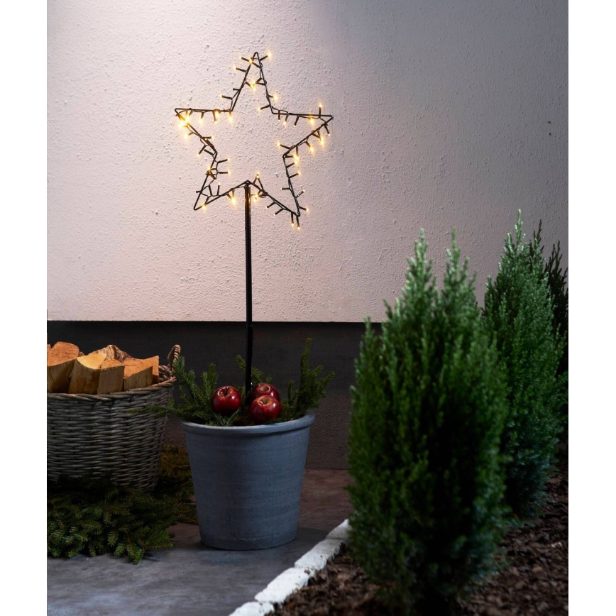 Eglo - Estrela de Natal LED para exterior, 3xAA, IP44