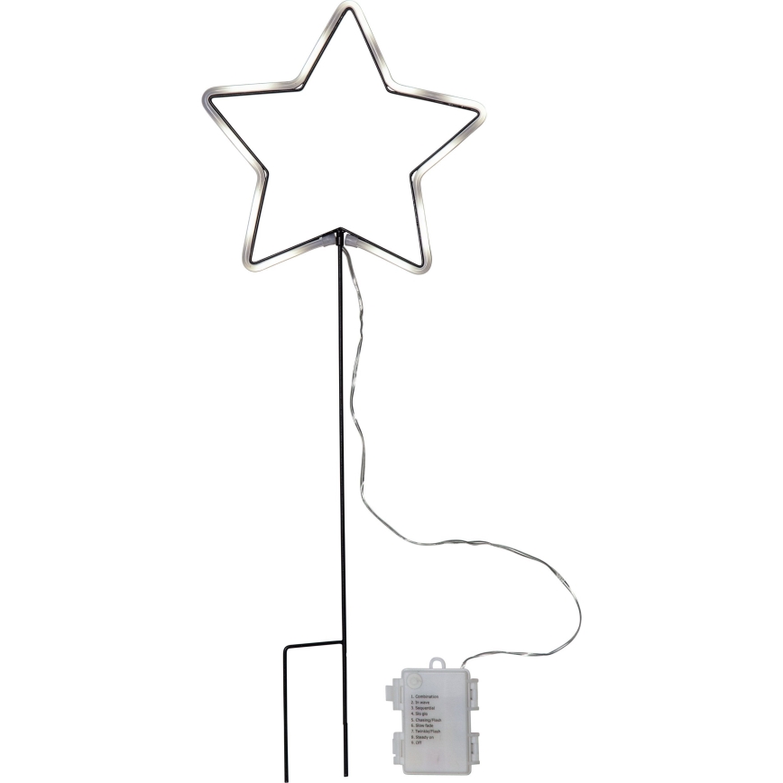 Eglo 411177 - Decoração LED de Natal para exterior NEONSTAR 72xLED/3xAA IP44