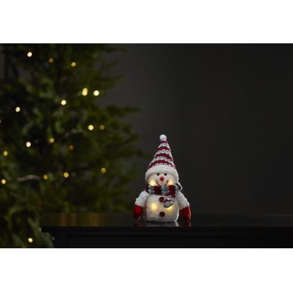 Eglo - Decoração de Natal LED 4xLED/0,06W/3xAAA boneco de neve