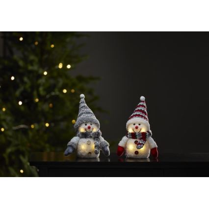 Eglo - Decoração de Natal LED 4xLED/0,06W/3xAAA boneco de neve
