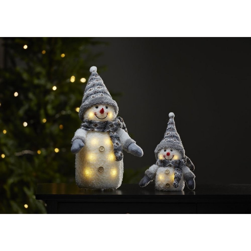 Eglo - Decoração de Natal LED 8xLED/0,06W/3xAA cinzento